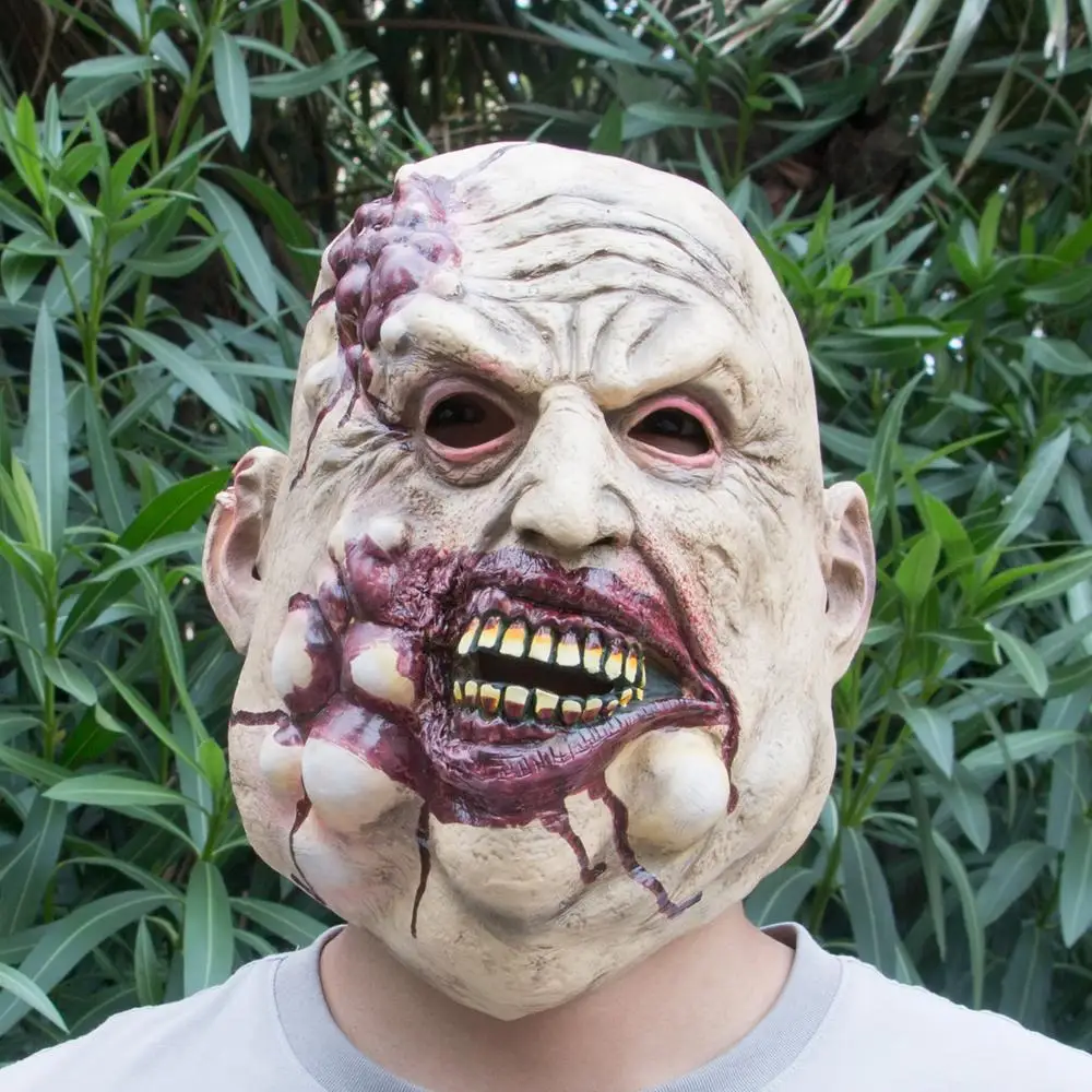 

Horror Mask Full Head Melting Zombie Bloody Disgusting Bloody Undead Horror Adult Latex Scary Insane Halloween Scary Mask
