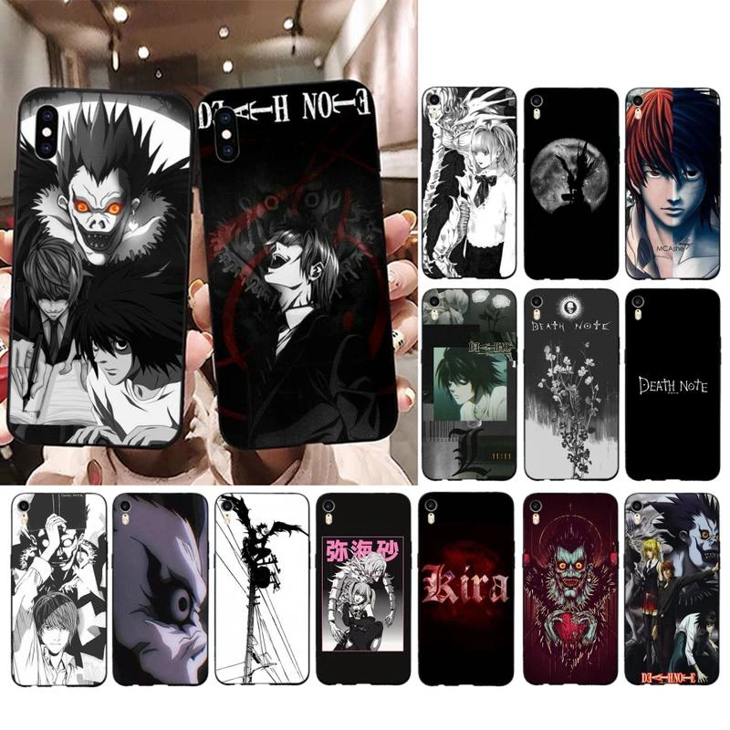 iphone 13 pro max leather case Anime Death Note Phone Case for iPhone 13 11 12 pro XS MAX 8 7 6 6S Plus X 5S SE 2020 XR cover 13 pro max cases