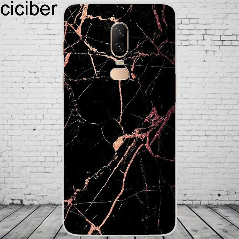 Цветной чехол под мрамор для Oneplus 7 7T Pro 6 6T 5 T чехлы телефонов 1 + оболочка мягкий