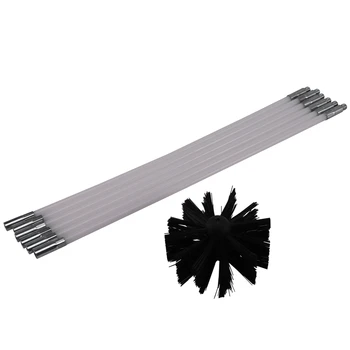 

Chimney Brush Boiler Brush Set Household Chimney Boiler Dryer Cleaning Dryer Duct Cleaning Tool Kit