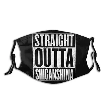 

Fashion Face Mask with Filter Straight Outta Shiganshina - Shingeki No Kyojin Unisex Anti Dust attack on titan Facial Protective
