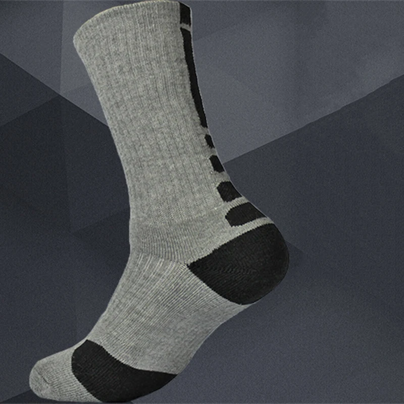 EU SIZE 31-38 1 пара, мужские детские Компрессионные носки для велоспорта, баскетбольные носки, хлопковые махровые носки, зимние уличные носки для кемпинга, походов, спортивных носков - Цвет: EU SIZE 31-38