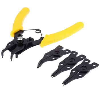 

Promotion! 4 in 1 Snap Ring Pliers Plier Set DIY Circlip Combination Retaining Clip Jewelry Circlip Pliers Internal External Rin