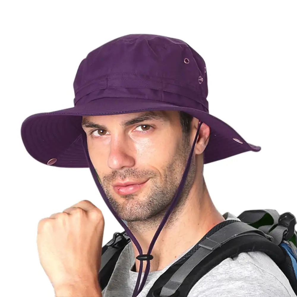 ZR Шапка-ушанка Водонепроницаемость быстросохнущие Регулируемый козырек на открытом воздухе, в рыбацком стиле Кепки с защитой подбородка строка для рыбалки для скалолазания - Цвет: ZR