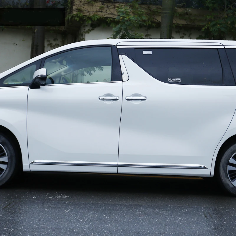 Автомобильные аксессуары Стайлинг для Toyota Alphard Vellfire 30 серии- кузов дверь боковая юбка акцент литье наклейка отделка