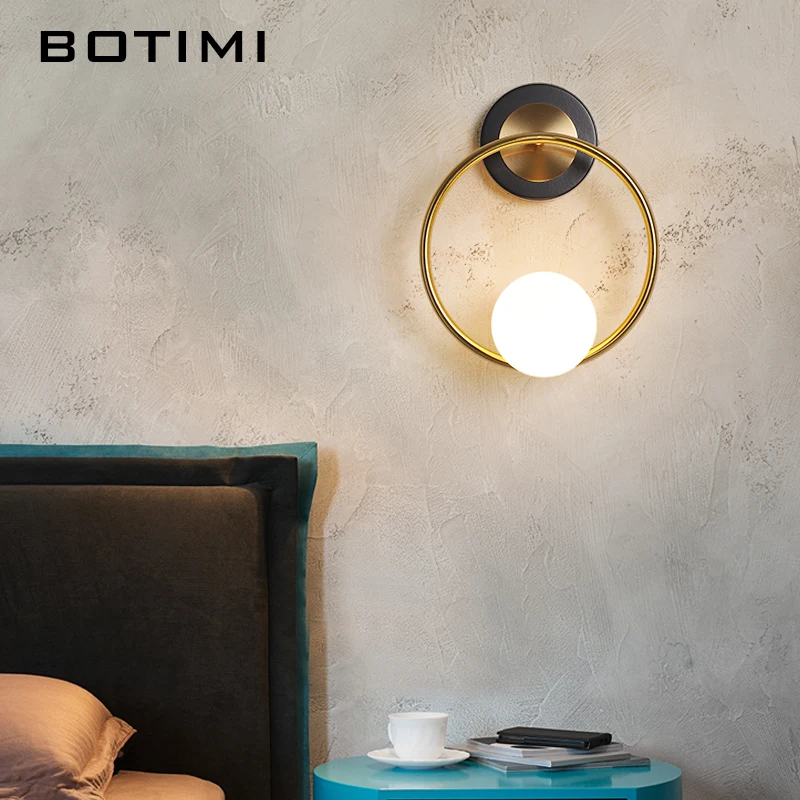 Настенный светильник BOTIMI в стиле арт деко современное прикроватное бра для