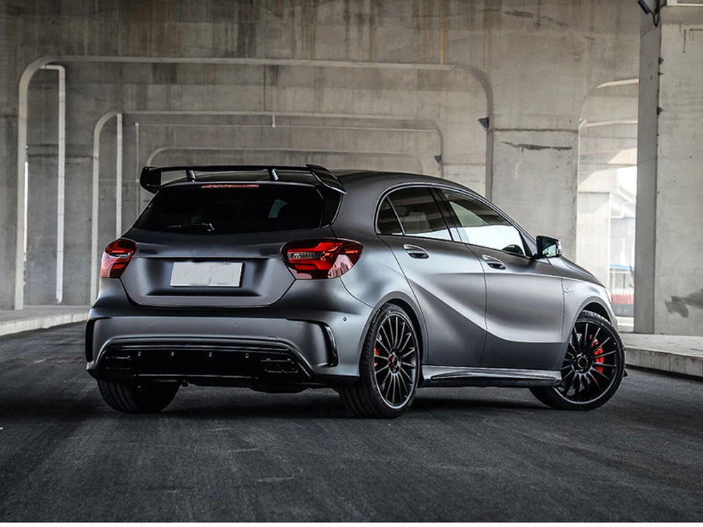 Для Mercedes Benz A Class A180 A200 A250 A260 Sport A45 AMG 2013- автомобильные аксессуары задний бампер вентиляционное отверстие накладка наклейки