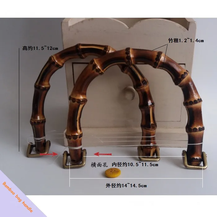 Китай Diy бамбуковый Кошелек Ручка сумка аксессуары Элегантность бамбуковая ручка сумки