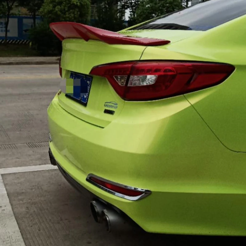 Для реального спойлер из углеволокна hyundai Sonata-16 Автомобильный багажник задний спойлер Материал FRP Sonata 9 заднее крыло хвост автозапчасти