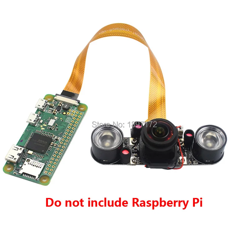 Raspberry Pi Ir-Cut Macchina Fotografica 5Mp Lente Fisheye 175 Gradi Per Raspberry Pi 4B/3B +/Zero W