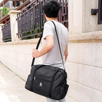 

2020 Women Nylon Foldable Travel Bag Large Capacity Luggage Bag Men Waterproof Handbags Men Travel Bags #T2G