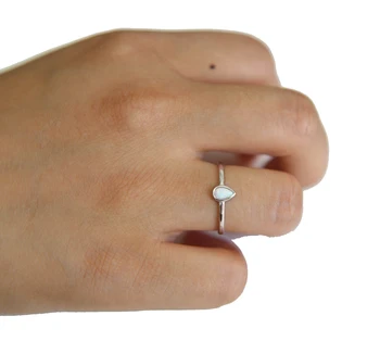 

2019 high quality jewelry 925 sterling silver matal tear drop opal Etsys minimal jewelry drop shipping opal rings for women girl