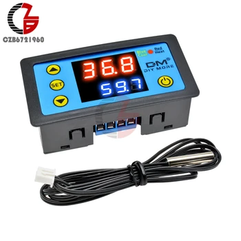 

110V 220V 12V C/F Digital Temperature Controller Thermostat Thermometer Indoor Outdoor Incubator Heating Cooling Delay Regulator