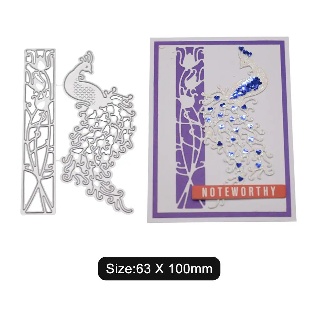 Павлин шаблон DIY скрапбукинга травления углеродистой стали резки