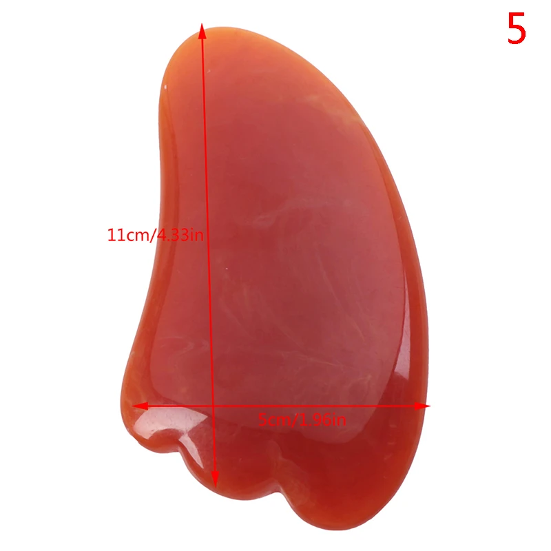 Гуа-Ша массаж инструмент натуральный камень смола соскабливающая доска для лица скребок для кузова с украшением в виде кристаллов царапин Guash здравоохранения Массажер - Цвет: N5