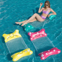 PVC Summer Water Hammock Air Mattresses Bed Beach Water Sports Lounger Chair Inflatable Foldable Floating Row Swimming Pool