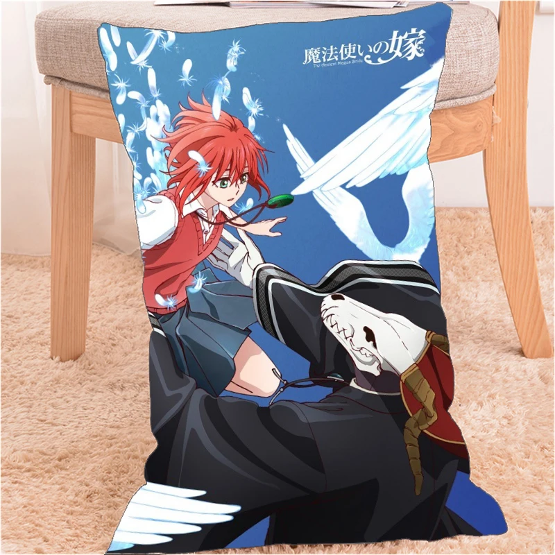 Аниме Подушка Dakimakura чехол для подушки 60x40 см с принтом Невеста чародея | Дом и сад