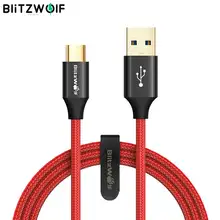 BlitzWolf USB Type C Type-C Data Cable 1.8m/6ft Unbreakable Mobile Phone USB Charger Cables For Smartphone