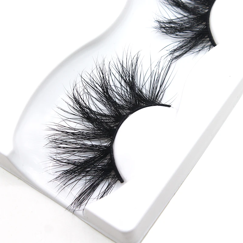 

Wyuen 25MM False Eyelashes Real Mink Lashes Soft Natural Dramatic Handmade Eye Lashes Thick Full Strip Flat Lashes HM5D-03