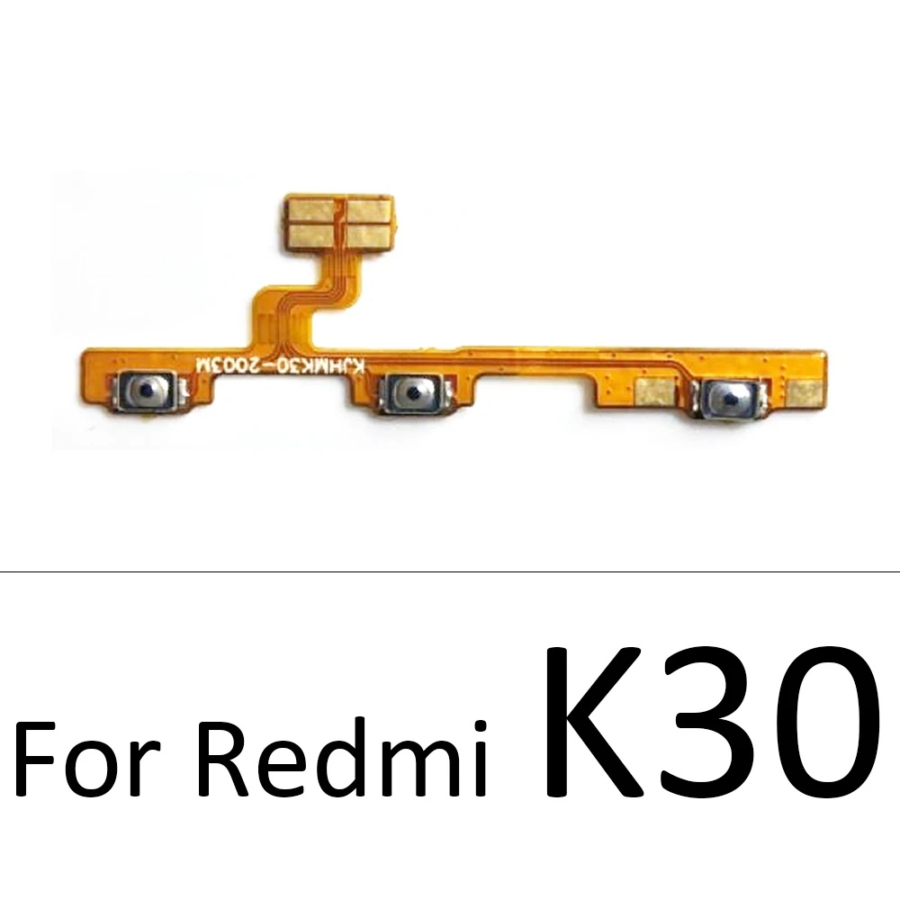 Flex Cable Button Switch Control Key Button Replacement Parts Flex Cable Replacement Phone Button Replacement Parts Power Switch Button Charging Port Flex Cable Replacement For Xiaomi Mi 9T Pro Redmi K30 Pro Note 10 3 6 7 9 8 5G Note 4X 5 9S