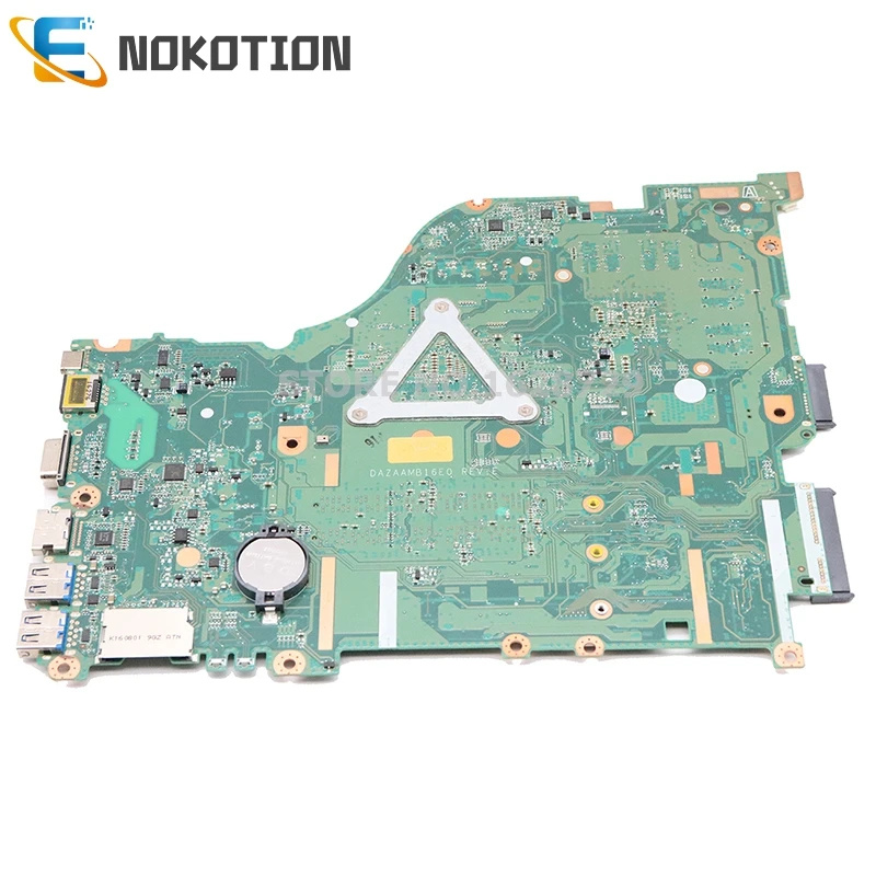  NOKOTION For Acer aspire E5-575 E5-575G laptop motherboard SR2ZV I7-7500U CPU GTX950M GPU DAZAAMB16