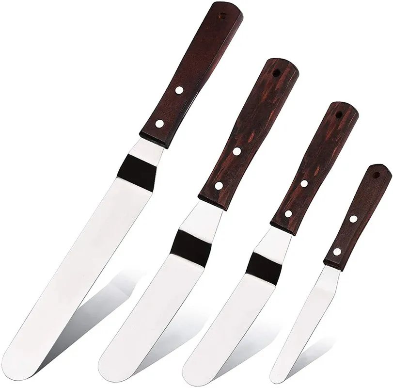 Stainless Steel Cake Spatula Butter Cream Icing Frosting Knife Smoother