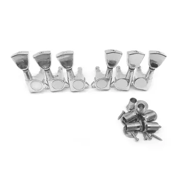 

6Pcs/set Fully Enclosed Ballad Acoustic Guitar String Knob LP Tuning Pegs 3R+3L