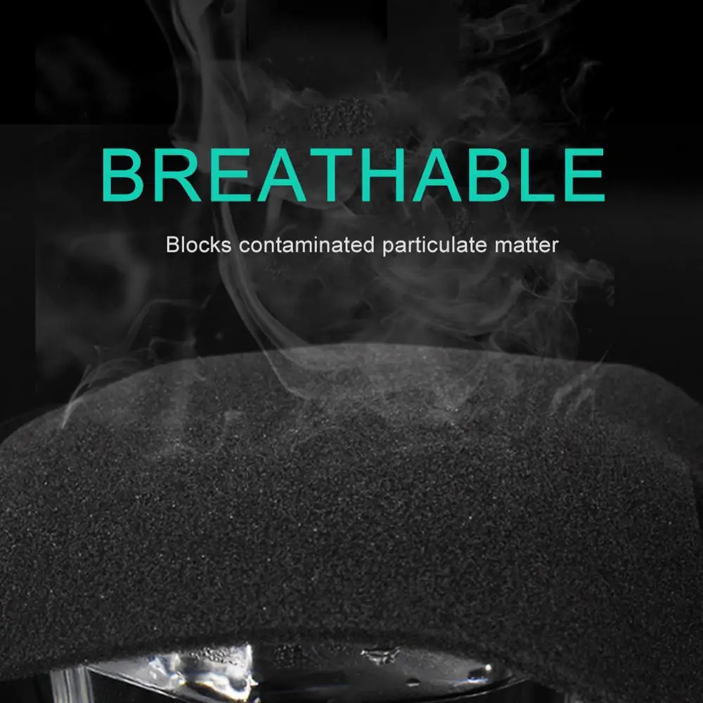 New Spong Black Valve Kid Child Mask Mouth Face Masks Anti PM2.5 Dust Maske Washable Reusable Mouth Cover PM2.5 Filter 6