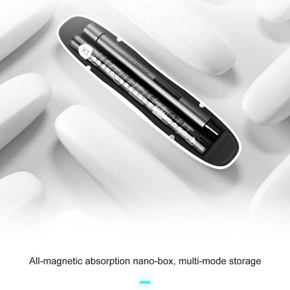 WOWSTICK 1F+ мини электрический шуруповерт перезаряжаемый беспроводной набор отверток с светодиодный литиевой батареей