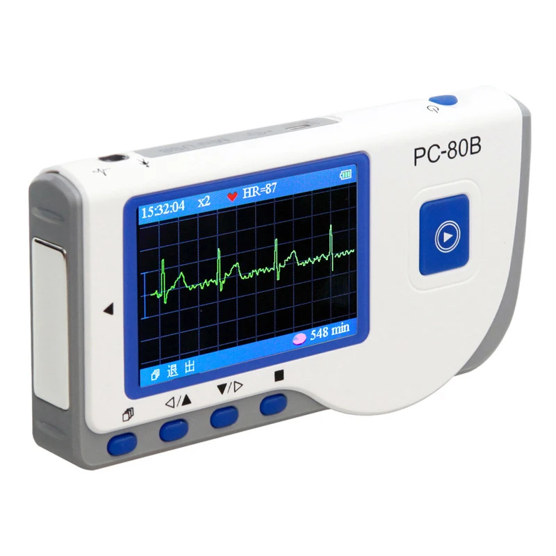

Pc-80B Heal Force Handheld Ecg Monitor Mini Portable Lcd Monitoring Health Machine Ecg Ekg Monitor Portable Sphygmomanometer