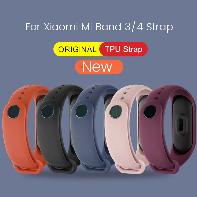 Mi band 4 ремешок для xiaomi mi band 4 3 2 ремешок на xio mi band3 band4 ремешки силиконовые Умные браслеты Сменные аксессуары