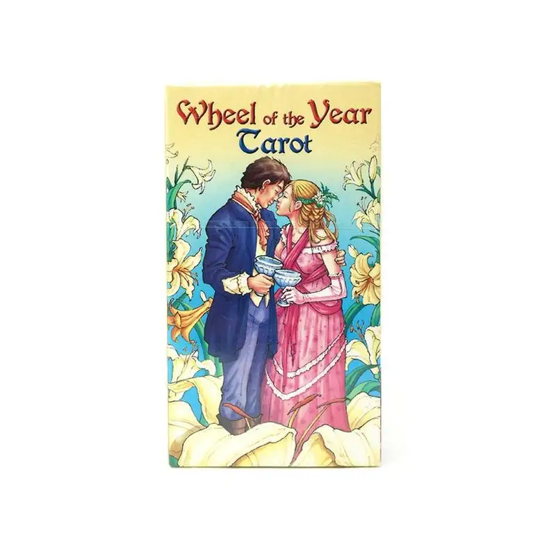 

78 cards/set Wheel Of The Year Tarot Read Fate Tarot Card Game For Personal Use Board Game Deck And Guidebook Commemorative Card