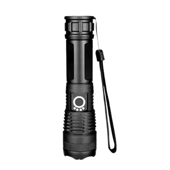 

USB Charging P50 LED Flashlight Electric Torch Lamp Powerful Zoom Rechargeable 26650 battery Camping Hunting Outdoor