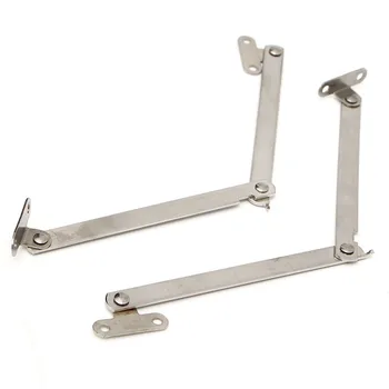 2Pcs Stainless Steel Cabinet Cupboard Furniture Doors Close Lift Up Stay Support Hinge Kitchen Long Service Life