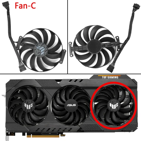 95MM CF1010U12S Cooler Fan Replacement For ASUS TUF Gaming Radeon RX 6700 6800 6900 XT OC Edition Graphics Video Card Fans