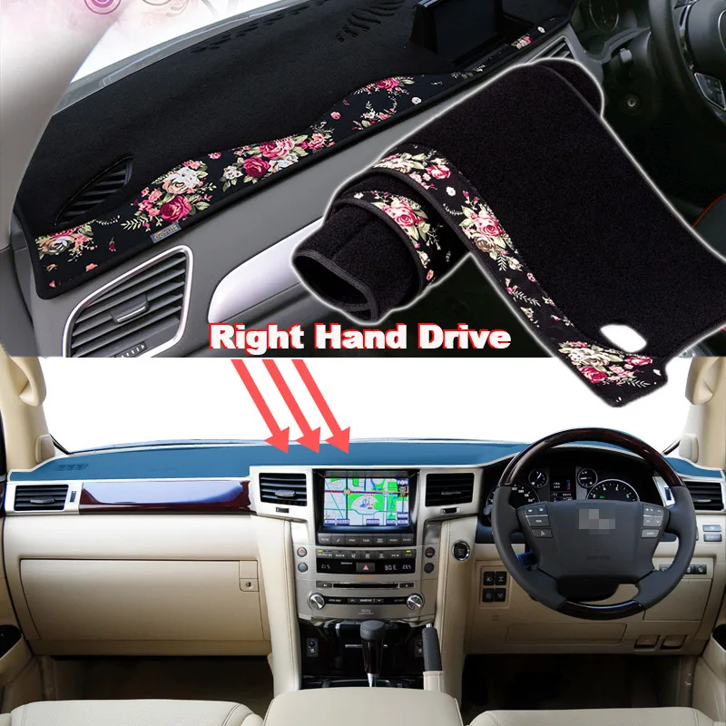

Tommia China decorative pattern Car Dashmat Dashboard Mat Non-slip Dash Board Pad Cover for LEXUS LX570 2007 2014