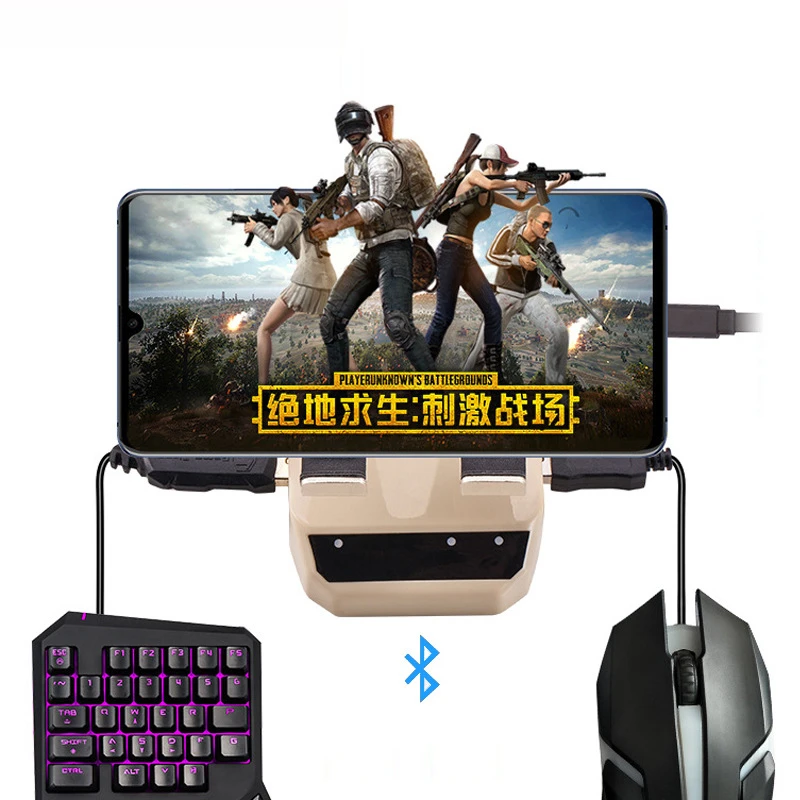 Meidexian888 Foldable FPS Mobile Game Controller Mouse and Keyboard Converter for Android iOS Tablet