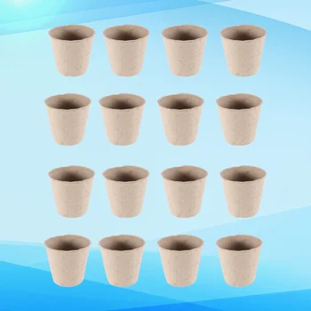 

40pcs Nursery Cup Durable Useful Practical Gardening Pot Cultivation Cup Pulp Seedling Cup for Outdoor