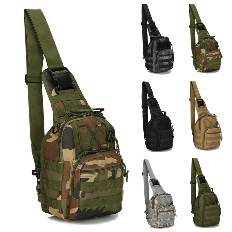 Carrier Chest Bag Shoulder Portable Holder 1pc 5L Outdoor Sports Military Climbing Hiking Daypack Sling
