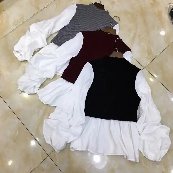 AH12390, модные женские блузки и рубашки,, Подиумные, Роскошные, известный бренд, Европейский дизайн, вечерние, стильная женская одежда