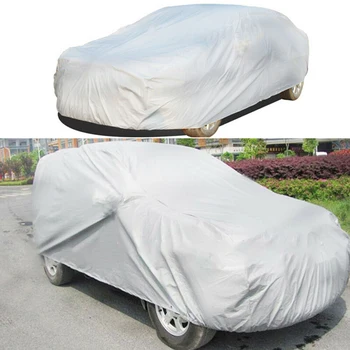 

Rain Car Cover Folding Exterior Silver Replacement Outdoor 580x175x120cm