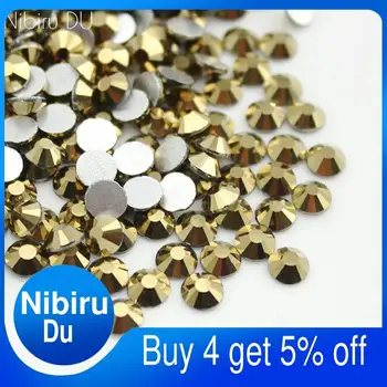 

Aurum 3D Nail Art Rhinestones Flatback Non Hotfix For Nails Decor SS3-SS30 (288-1440pcs) For Garment Accessories