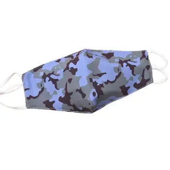 

Unisex Cycling 2-Ply Cotton Mouth Mask Contrast Color Camouflage Face Cover 50JB