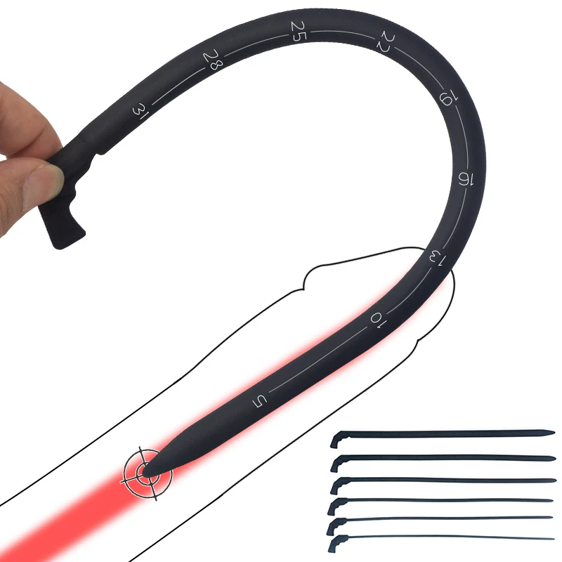 Silicone Urethral Catheter Dilator Sounding with Scale Penis Plug Horse Eye Urethra Stimulation Sex Toys for Men