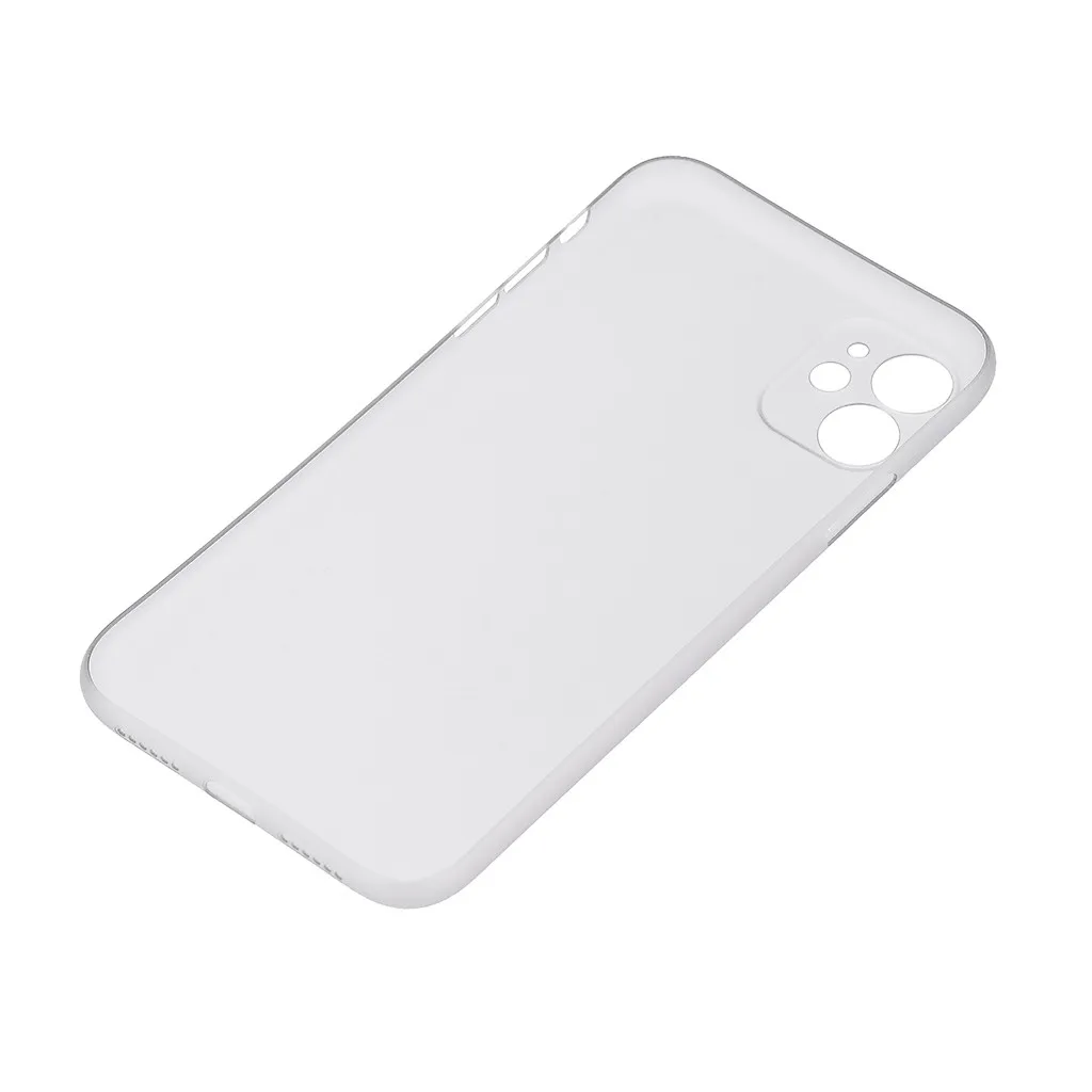 Прозрачный Ультратонкий чехол для iPhone 11 Pro Max Slim 0,3 мм Матовый Жесткий чехол-накладка мягкий чехол