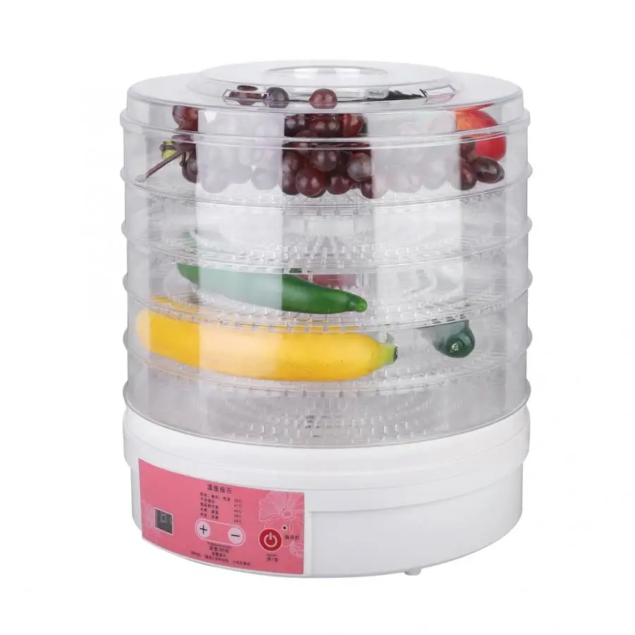 Инструмент для овощей, 28 см, 5 слоев, интеллектуальный электрический прибор для сушки продуктов, фруктов, овощей, машина для сушки овощей, фруктов, картофеля