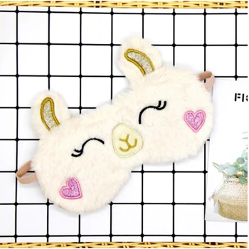 

Cute Fashion Alpaca Sleep Eye Mask Eyeshade Shading Sleep Cotton Goggles Eye Mask Sleep Mask Eye Cover Care Gift Accessories