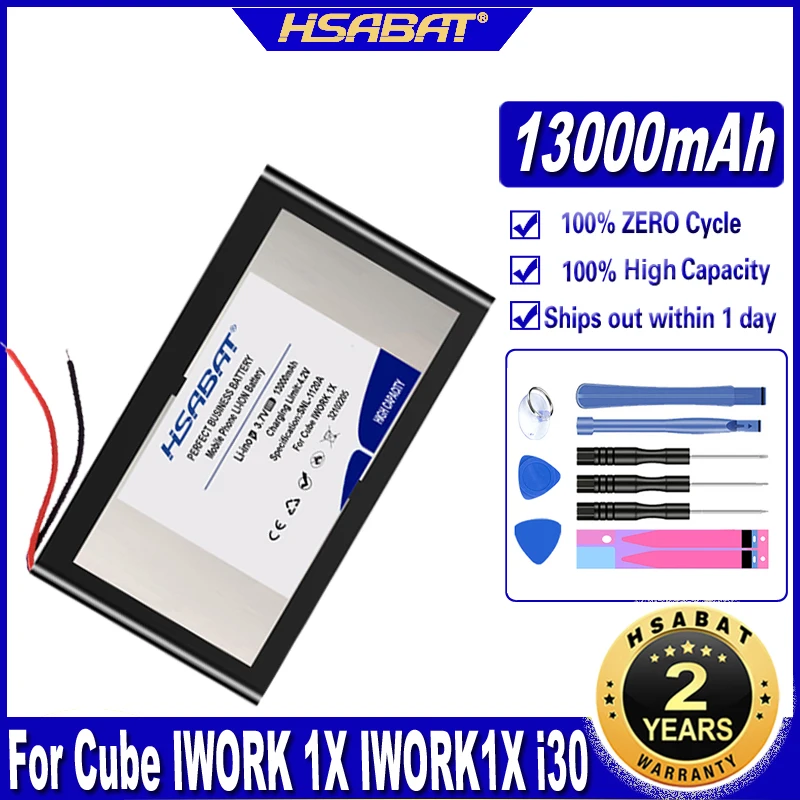 HSABAT IWORK 1X IWORK1X i30 13000mAh Tablet Battery for Cube IWORK 1X IWORK1X i30 Batteries