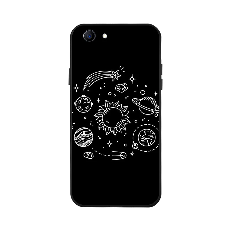X006 Fashion Black Silicone Case For OPPO Realme 1 Cases Soft TPU Phone Cover For Oppo A79 A71 A59 F3 F11 Coque Bumper Fundass - Цвет: X006