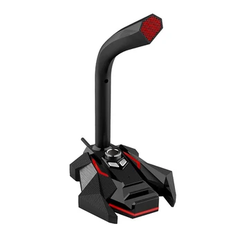 

Multifunctional USB Computer Gaming Condenser Microphone for PC Desktop Laptop Wired Dual Microphone with LED Light